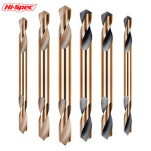 Double-head Cobalt Coated Twist Drill Bit Set Electric Drill Plastic Metal Hole Grooving Drill Saw Carpenter Woodworking Tools
